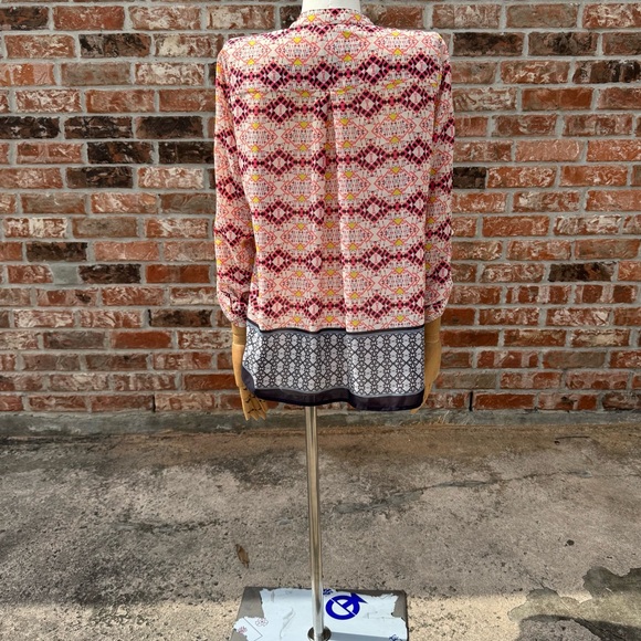 Anthropologie HD in Paris Red and Pink Blouse / 2 / Excellent condition - Picture 14 of 17